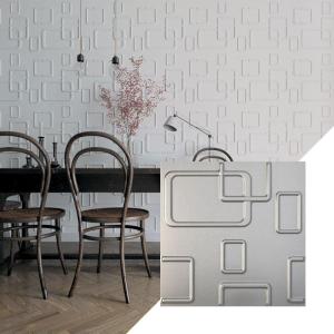 imageEkena Millwork WP20X20ODWH 19 58quotW x 19 58quotH Odessa EnduraWall Decorative 3D Wall Panel Covers 267 Sq FtWhiteMetallic Dark Steel