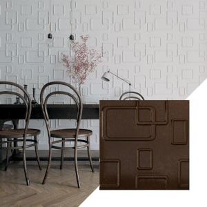imageEkena Millwork WP20X20ODWH 19 58quotW x 19 58quotH Odessa EnduraWall Decorative 3D Wall Panel Covers 267 Sq FtWhiteTextured Metallic Mystic Brown