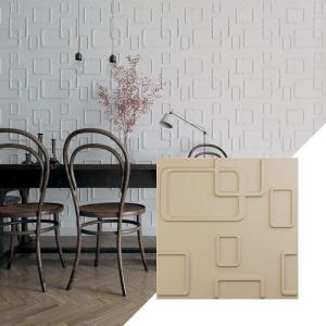 imageEkena Millwork WP20X20ODWH 19 58quotW x 19 58quotH Odessa EnduraWall Decorative 3D Wall Panel Covers 267 Sq FtWhiteUltraCover Satin Smokey Beige