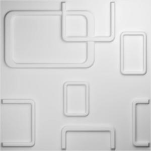 imageEkena Millwork WP20X20ODWH 19 58quotW x 19 58quotH Odessa EnduraWall Decorative 3D Wall Panel Covers 267 Sq FtWhiteWhite