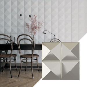 imageEkena Millwork WP20X20RIWH 19 58quotW x 19 58quotH Richmond EnduraWall Decorative 3D Wall Panel Covers 267 Sq FtBright Coat Chrome