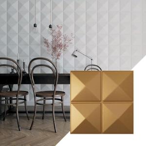 imageEkena Millwork WP20X20RIWH 19 58quotW x 19 58quotH Richmond EnduraWall Decorative 3D Wall Panel Covers 267 Sq FtBright Coat Gold