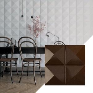 imageEkena Millwork WP20X20RIWH 19 58quotW x 19 58quotH Richmond EnduraWall Decorative 3D Wall Panel Covers 267 Sq FtTextured Metallic Mystic Brown