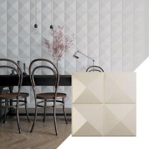 imageEkena Millwork WP20X20RIWH 19 58quotW x 19 58quotH Richmond EnduraWall Decorative 3D Wall Panel Covers 267 Sq FtUniversal Metallic Pearl Mist