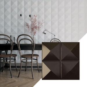 imageEkena Millwork WP20X20RIWH 19 58quotW x 19 58quotH Richmond EnduraWall Decorative 3D Wall Panel Covers 267 Sq FtUniversal Metallic Rustic Mist