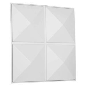 imageEkena Millwork WP20X20RIWH 19 58quotW x 19 58quotH Richmond EnduraWall Decorative 3D Wall Panel Covers 267 Sq FtWhite