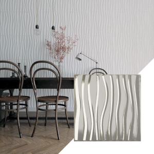 imageEkena Millwork WP20X20SOWH 19 58quotW x 19 58quotH Shoreline EnduraWall Decorative 3D Wall Panel Covers 267 Sq FtBright Chrome