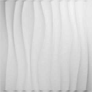 imageEkena Millwork WP20X20SOWH 19 58quotW x 19 58quotH Shoreline EnduraWall Decorative 3D Wall Panel Covers 267 Sq FtWhite