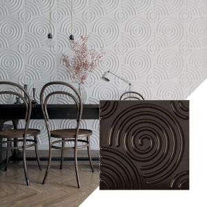 imageEkena Millwork WP20X20SPWH 19 58quotW x 19 58quotH Spiral EnduraWall Decorative 3D Wall Panel Covers 267 Sq FtMetallic Rust Mist
