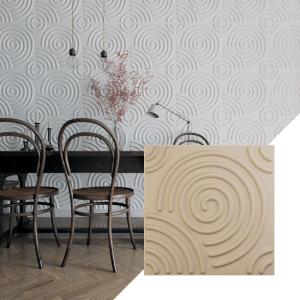 imageEkena Millwork WP20X20SPWH 19 58quotW x 19 58quotH Spiral EnduraWall Decorative 3D Wall Panel Covers 267 Sq FtSmokey Beige