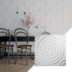 imageEkena Millwork WP20X20SPWH 19 58quotW x 19 58quotH Spiral EnduraWall Decorative 3D Wall Panel Covers 267 Sq FtWhite