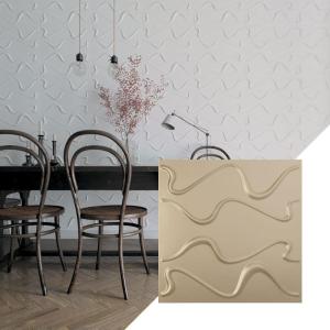 imageEkena Millwork WP20X20VEWH 19 58quotW x 19 58quotH Versailles EnduraWall Decorative 3D Wall Panel Covers 267 Sq FtMetallic Champagne Mist