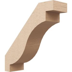 imageTimberthane Rough Cedar Faux Wood Copenhagen Knee Brace 3quotW x 6quotD x 6quotH Primed Tan3W x 10D x 10H
