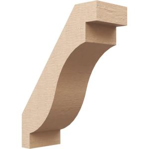 imageTimberthane Rough Cedar Faux Wood Copenhagen Knee Brace 3quotW x 6quotD x 6quotH Primed Tan5W x 12D x 16H
