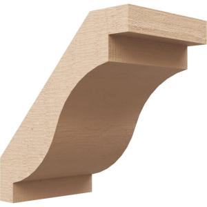 imageTimberthane Rough Cedar Faux Wood Copenhagen Knee Brace 3quotW x 6quotD x 6quotH Primed Tan5W x 8D x 8H