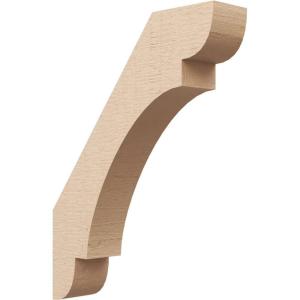 imageTimberthane Rough Cedar Faux Wood Olympic Knee Brace 3quotW x 12quotD x 12quotH Primed Tan3W x 14D x 18H