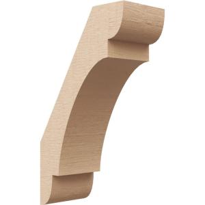 imageTimberthane Rough Cedar Faux Wood Olympic Knee Brace 3quotW x 12quotD x 12quotH Primed Tan3W x 6D x 10H