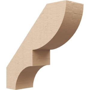 imageTimberthane Rough Cedar Faux Wood Ridgewood Knee Brace 3quotW x 10quotD x 14quotH Primed Tan3W x 10D x 10H