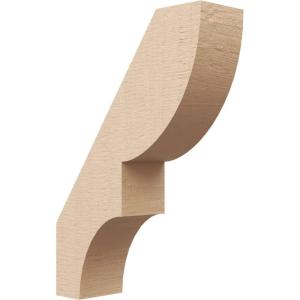 imageTimberthane Rough Cedar Faux Wood Ridgewood Knee Brace 3quotW x 10quotD x 14quotH Primed Tan3W x 10D x 14H