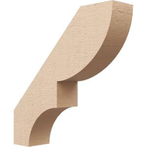 imageTimberthane Rough Cedar Faux Wood Ridgewood Knee Brace 3quotW x 10quotD x 14quotH Primed Tan3W x 14D x 14H