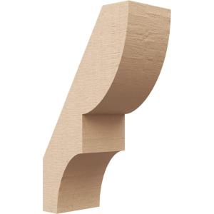 imageTimberthane Rough Cedar Faux Wood Ridgewood Knee Brace 3quotW x 10quotD x 14quotH Primed Tan3W x 6D x 10H