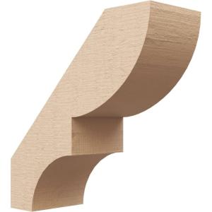 imageTimberthane Rough Cedar Faux Wood Ridgewood Knee Brace 3quotW x 10quotD x 14quotH Primed Tan3W x 8D x 8H