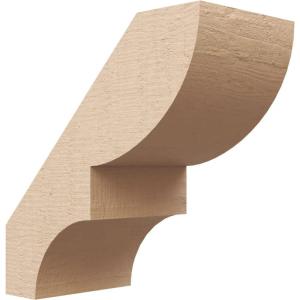 imageTimberthane Rough Cedar Faux Wood Ridgewood Knee Brace 3quotW x 10quotD x 14quotH Primed Tan5W x 10D x 10H