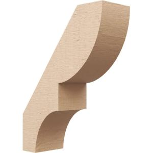imageTimberthane Rough Cedar Faux Wood Ridgewood Knee Brace 3quotW x 10quotD x 14quotH Primed Tan5W x 14D x 18H
