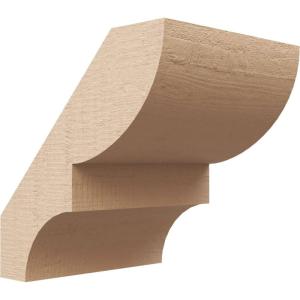 imageTimberthane Rough Cedar Faux Wood Ridgewood Knee Brace 3quotW x 10quotD x 14quotH Primed Tan5W x 6D x 6H