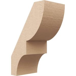 imageTimberthane Rough Cedar Faux Wood Ridgewood Knee Brace 3quotW x 10quotD x 14quotH Primed Tan5W x 8D x 12H