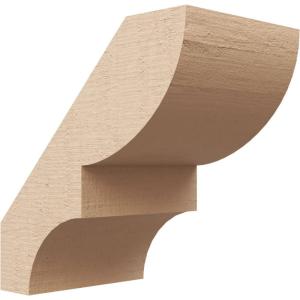 imageTimberthane Rough Cedar Faux Wood Ridgewood Knee Brace 3quotW x 10quotD x 14quotH Primed Tan5W x 8D x 8H