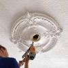 image11 78quotOD x 3 58quotID x 78quotP Helene Ceiling Medallion Fits Canopies up to 5 14quotFirebrick Flat Finish
