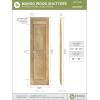 image12quotW x 35quotH Americraft Two Equal Raised Panel Exterior Real Wood Shutters Per Pair Unfinished