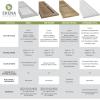 image12quotW x 35quotH Americraft Two Equal Raised Panel Exterior Real Wood Shutters Per Pair Unfinished