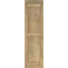 image12quotW x 35quotH Americraft Two Equal Raised Panel Exterior Real Wood Shutters Per Pair Unfinished