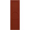 image12quotW x 37quotH True Fit PVC Center Circle Arts ampamp Crafts Fixed Mount Shutters Pepper Red Per Pair  Hardware Not Included