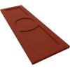 image12quotW x 37quotH True Fit PVC Center Circle Arts ampamp Crafts Fixed Mount Shutters Pepper Red Per Pair  Hardware Not Included
