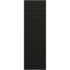 image15quotW x 36quotH True Fit PVC Horizontal Slat Modern Style Fixed Mount Shutters Black Per Pair  Hardware Not Included