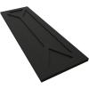 image15quotW x 36quotH True Fit PVC San Carlos Mission Style Fixed Mount Shutters Black Per Pair  Hardware Not Included