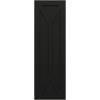 image15quotW x 36quotH True Fit PVC San Carlos Mission Style Fixed Mount Shutters Black Per Pair  Hardware Not Included