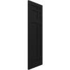 image15quotW x 36quotH True Fit PVC San Juan Capistrano Mission Style Fixed Mount Shutters Black Per Pair  Hardware Not Included