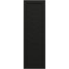 image15quotW x 36quotH True Fit PVC Single Panel Chevron Modern Style Fixed Mount Shutters Black Per Pair  Hardware Not Included