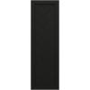 image15quotW x 36quotH True Fit PVC Single Panel Herringbone Modern Style Fixed Mount Shutters Black Per Pair  Hardware Not Included