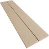 imageEkena Millwork 11quotW x 56quotH Rustic Two Board Joined BoardnBatten Rough Cedar Faux Wood Shutters wNo Batten Per Pair Primed Tan