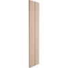 imageEkena Millwork 11quotW x 56quotH Rustic Two Board Joined BoardnBatten Rough Cedar Faux Wood Shutters wNo Batten Per Pair Primed Tan