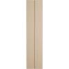 imageEkena Millwork 11quotW x 56quotH Rustic Two Board Joined BoardnBatten Rough Cedar Faux Wood Shutters wNo Batten Per Pair Primed Tan