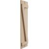 imageEkena Millwork 11quotW x 66quotH Rustic Two Board Joined BoardnBatten Rough Cedar Faux Wood Shutters wZBoard Per Pair Primed TanRough Sawn