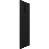 imageEkena Millwork 15quotW x 36quotH True Fit PVC San Miguel Mission Style Fixed Mount Shutters Black Per Pair  Hardware Not Included