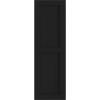 imageEkena Millwork 15quotW x 36quotH True Fit PVC Two Equal Flat Panel Shutters Black Per Pair  Hardware Not Included
