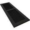 imageEkena Millwork 15quotW x 36quotH True Fit PVC Two Equal Louver Shutters Black Per Pair  Hardware Not Included
